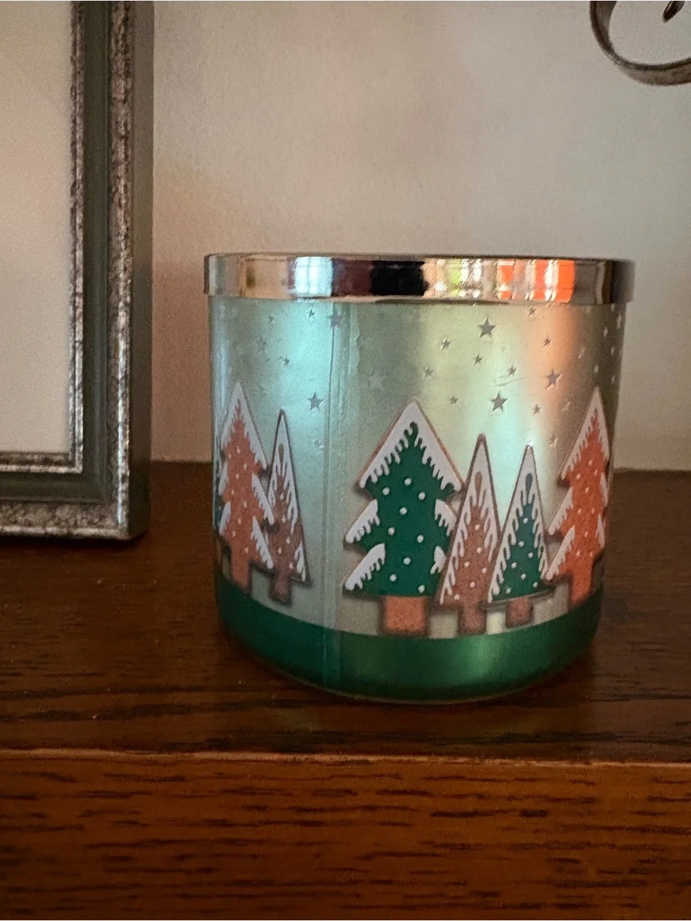 White Barn Fa La La Latte Holiday White 3 Wick Candle NEW